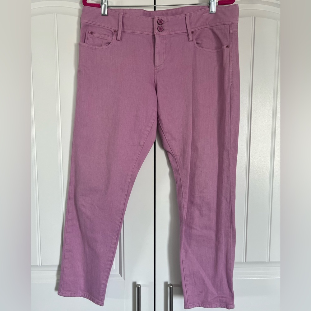 Lilly Pulitzer Pink Cropped Jeans